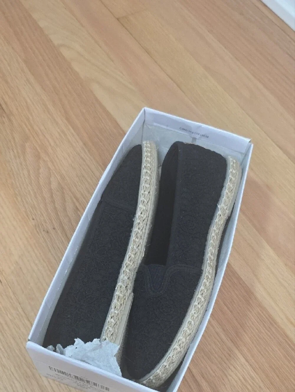 Black Lace Espadrille Flats - Women's Casual Slip-Ons